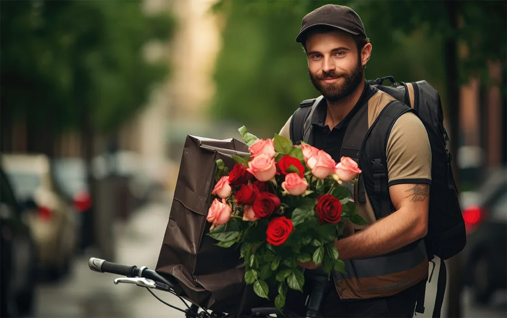 flower delivery boy new